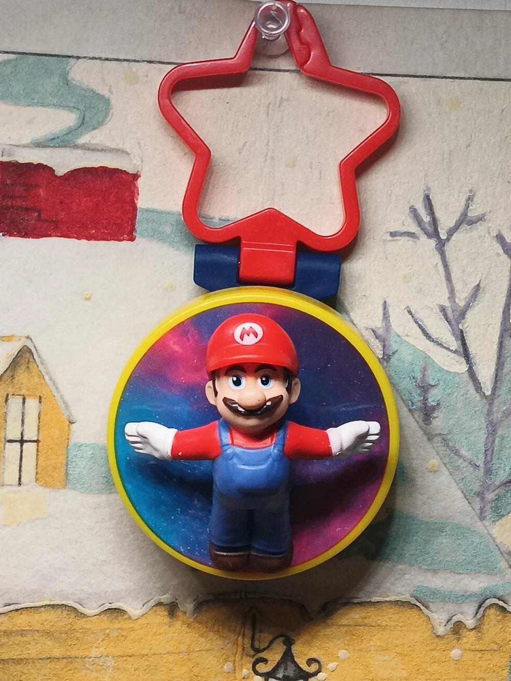2026 McDonalds Super Mario Galaxy Happy Meal Mario Bag Clip